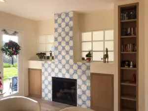 custom shelving and cabinets