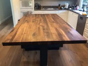 custom kitchen table butcher block