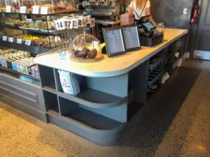 Commercial cabinets for coffee shop